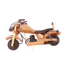 La marca de FQ suministra el juguete de madera del vehículo de la moto del arte de la decoración del arte